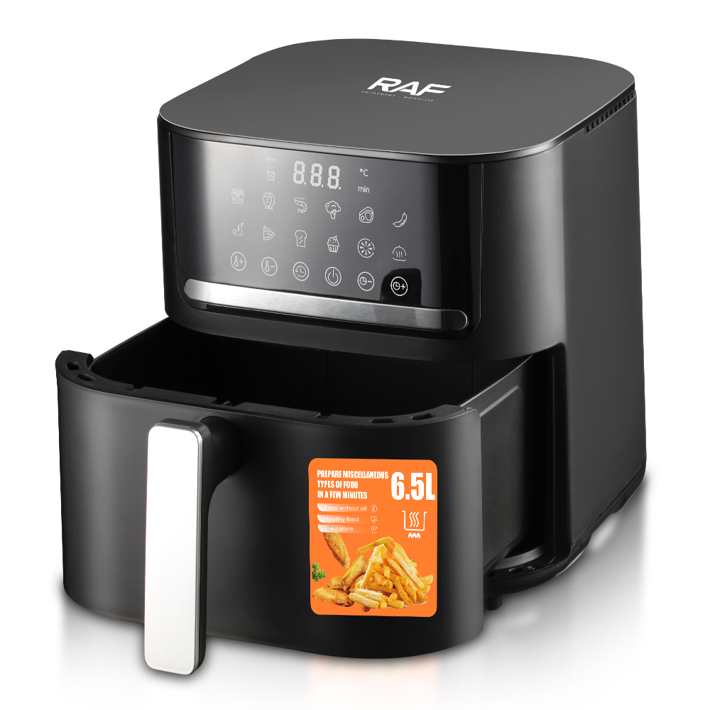 RAF European standard cross-border air fryer, large capacity, multi-functional, smart home digital display electric fryer, 6.5L, smokeless, R.5256 pic 6