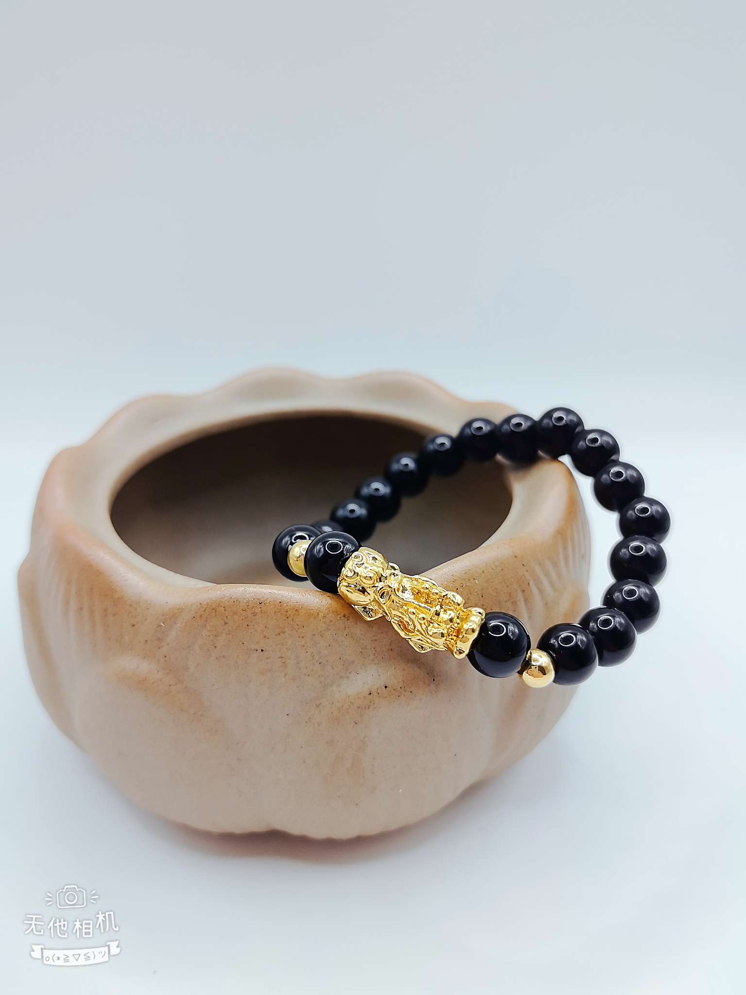 8厘果冻珠单个金貔貅招财手链 手串手饰 饰品首饰 简约时尚女士手腕装饰品