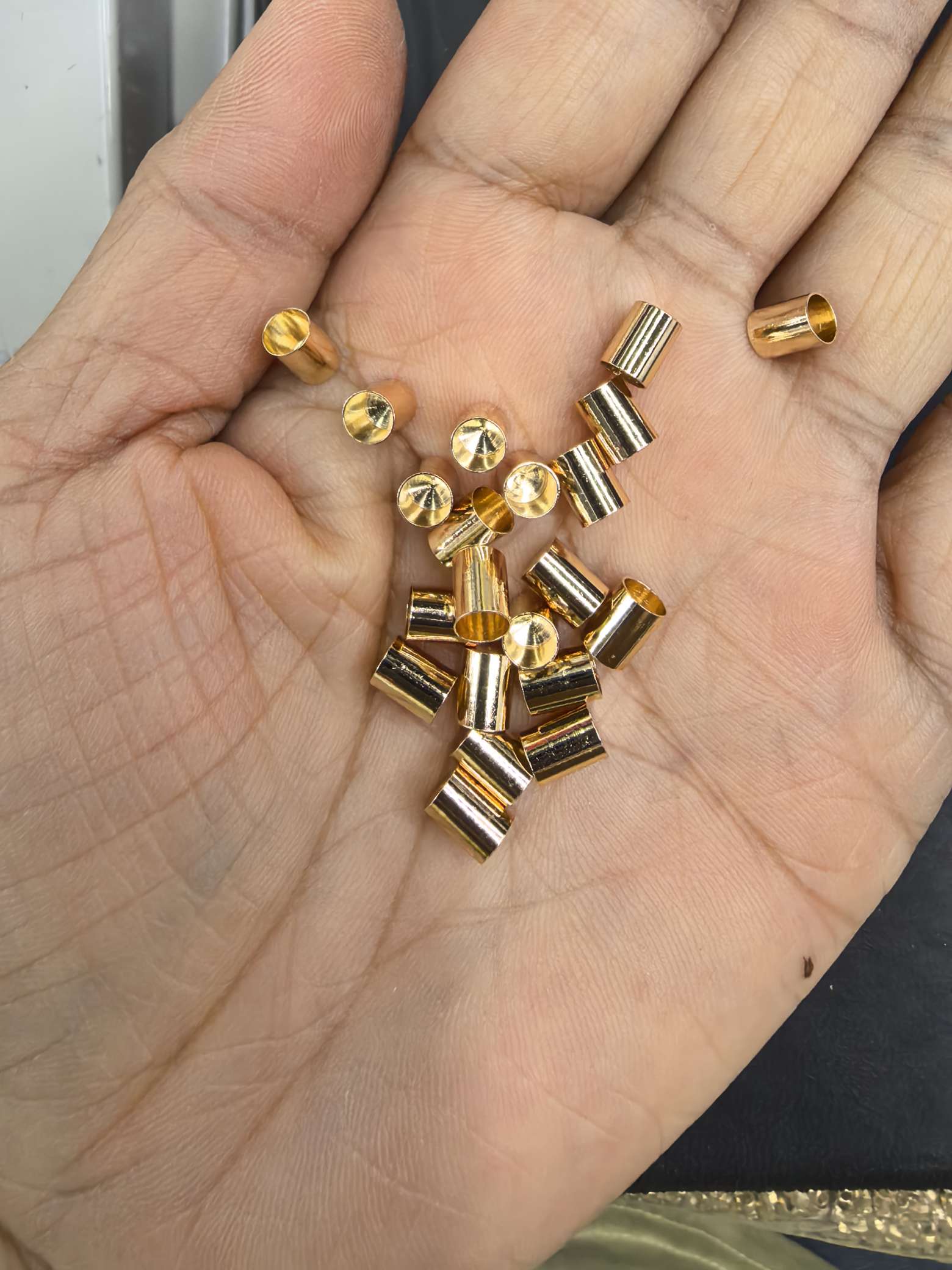 Factory direct sales, brass copper cap, electroplated kc gold detail image 2