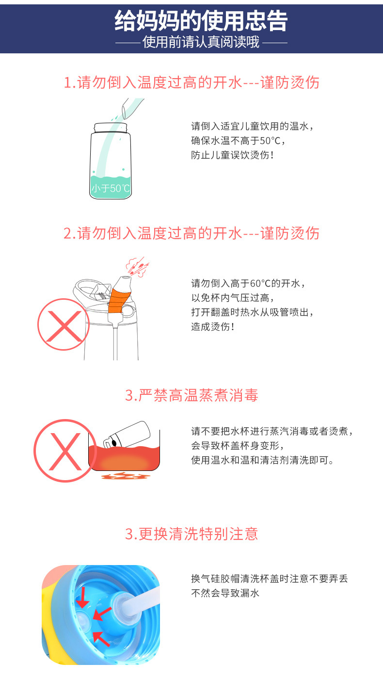 网红塑料水杯卡通儿童吸管杯夏季高颜值男女学生背带水壶批发定制详情1