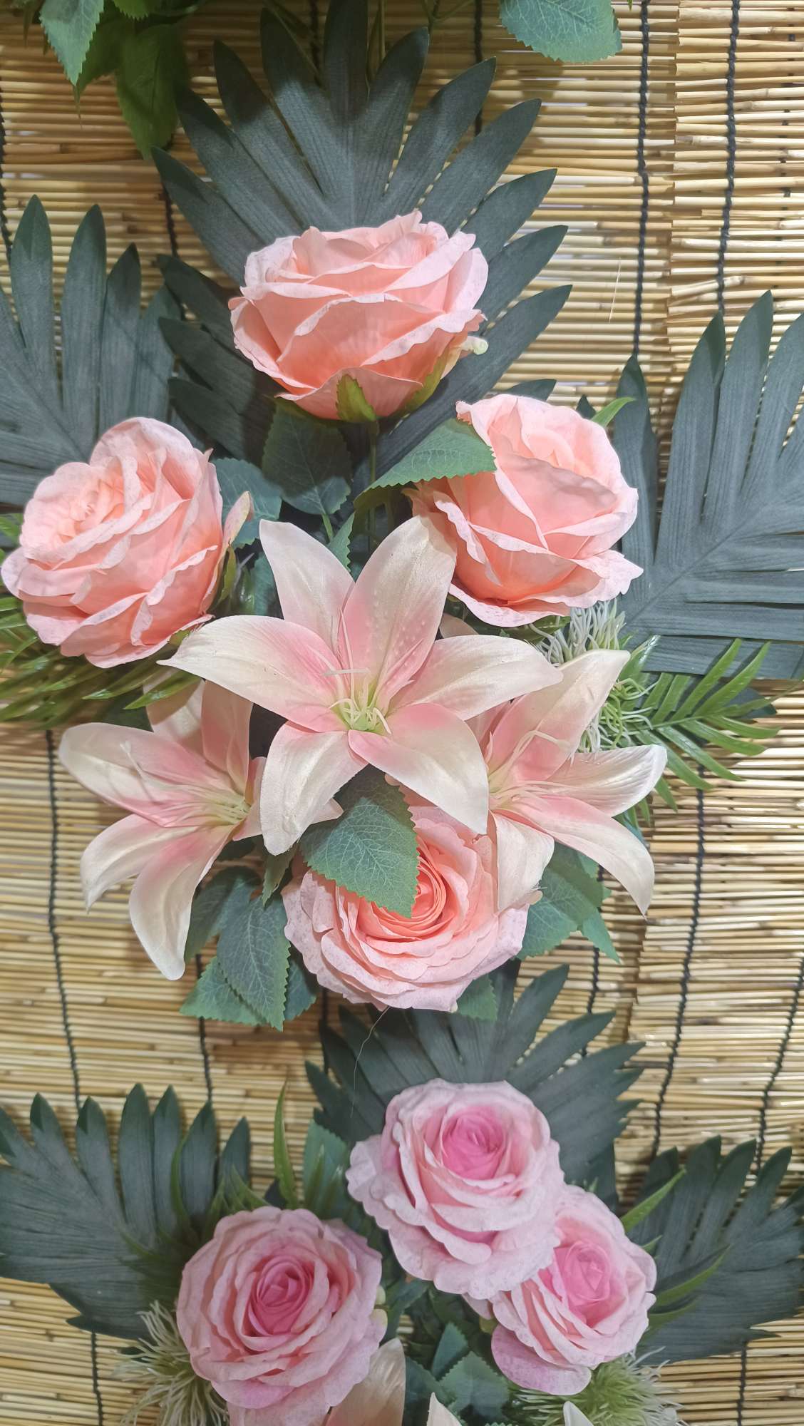 假花仿真花玉兰花藤 清明花塑料装饰品 居家室内装饰艺术品 环保无味持久保鲜