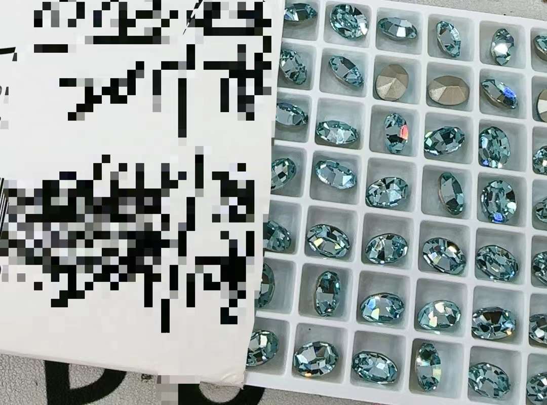 New color pointed-bottom diamond K9 American super diamond Super Flash diamond factory direct sales, complete color range 5069 detail image 3