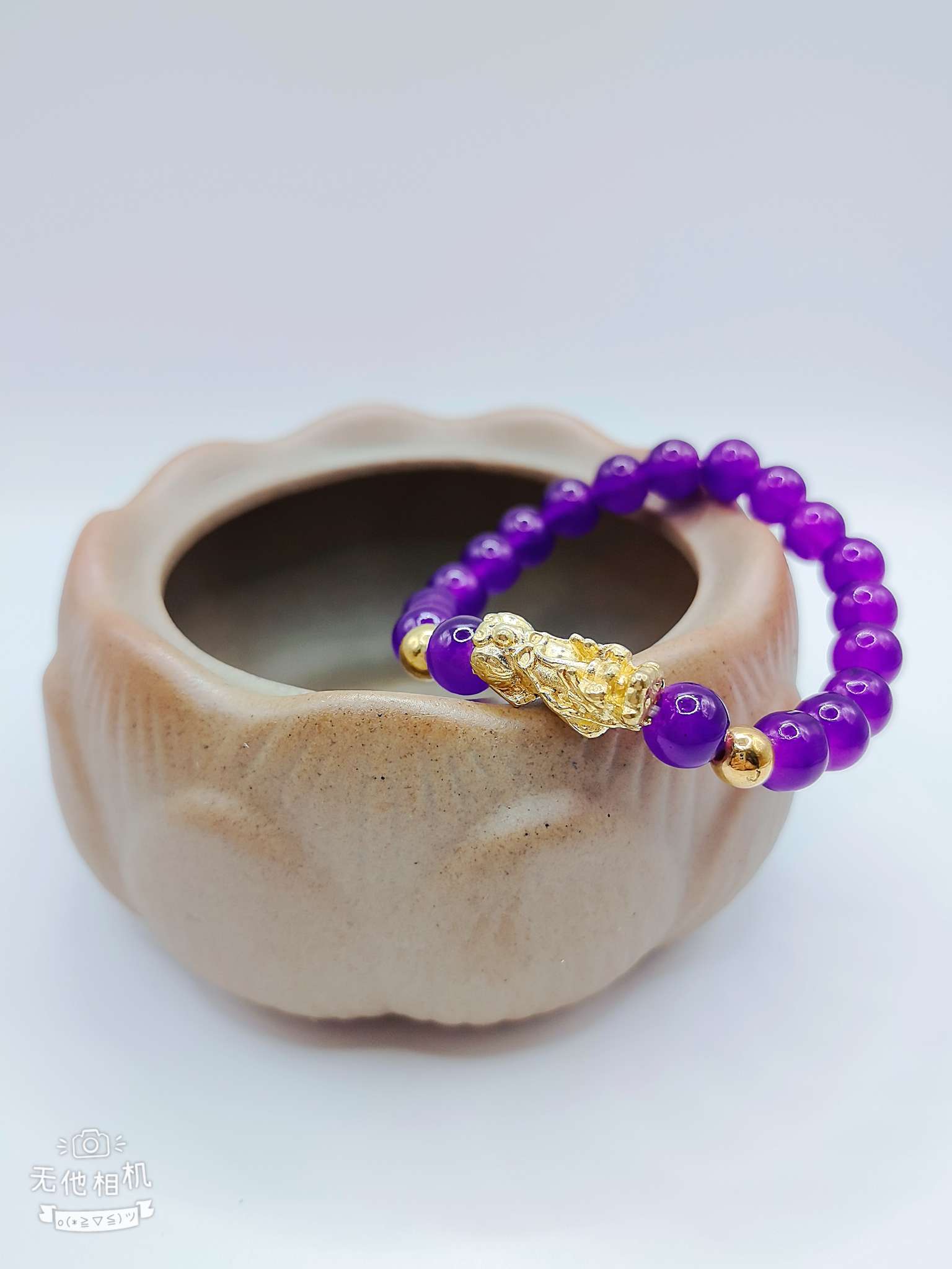 8厘果冻珠单个金貔貅招财手链 手串手饰 饰品首饰 简约时尚女士手腕装饰品详情图3
