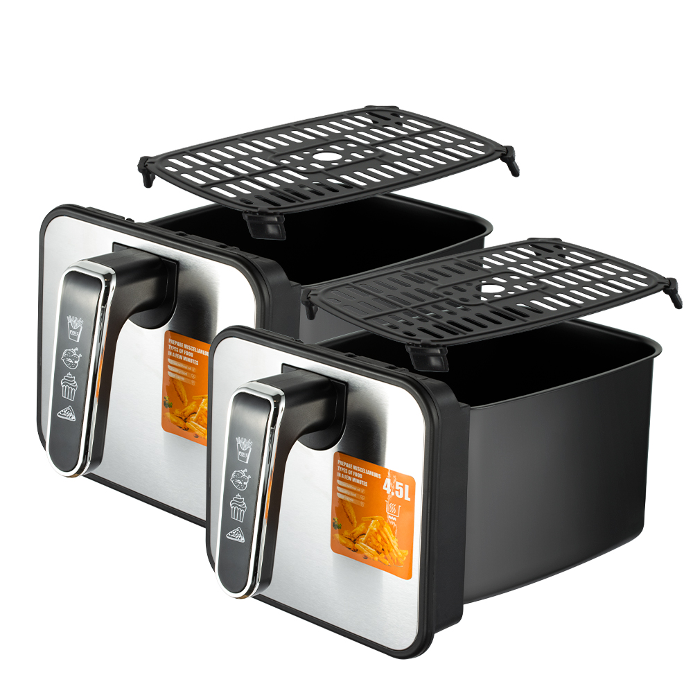 RAF European standard cross-border air fryer, dual-pot, large-capacity, multi-functional household electric fryer, smokeless touch screen 9LR.5281 Application Scenario