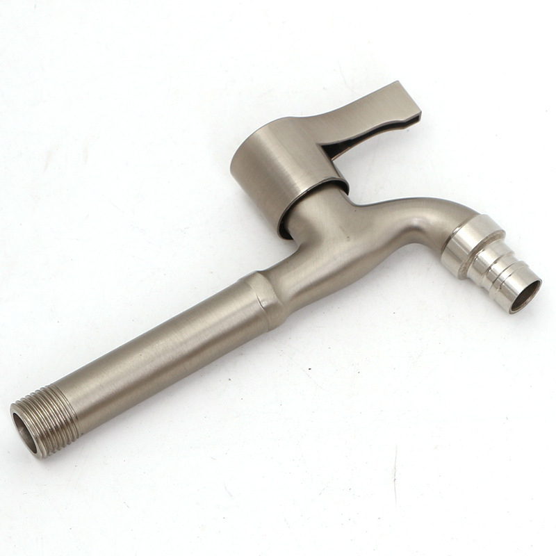 Imitation Stainless Steel Washing Machine Fast Water Faucet Copper Core 4 Minutes 6 Minutes Alloy Wire Drawing Faucet Mop Pool Balcony Faucet Specification drawing