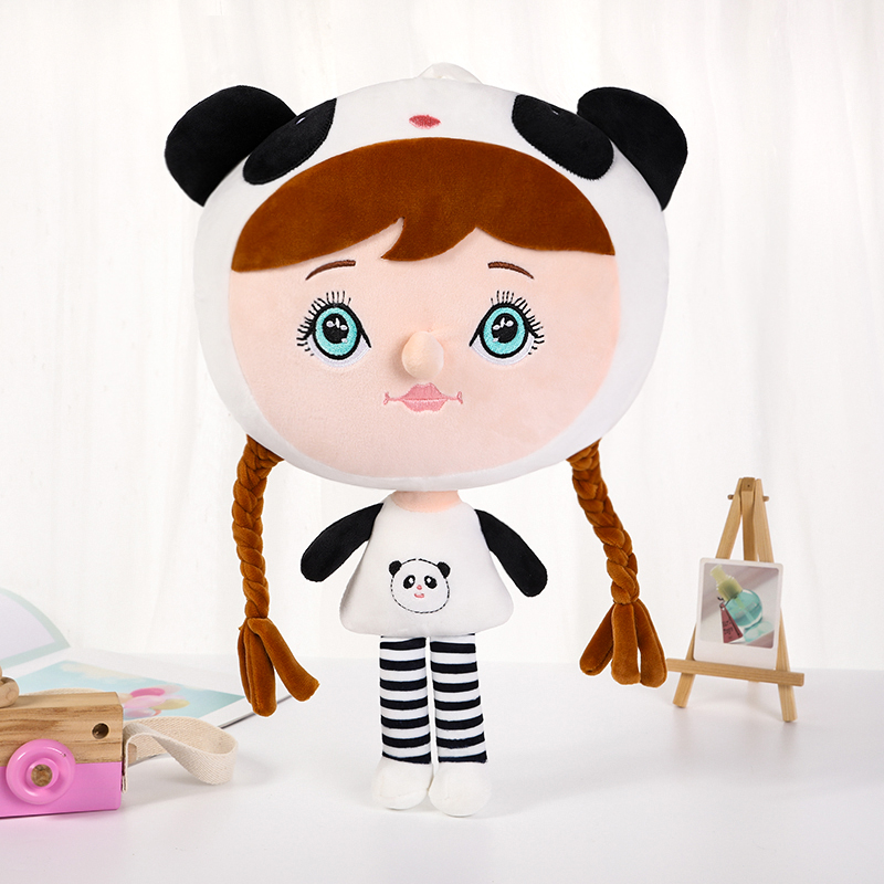Super cute cartoon girl plush backpack