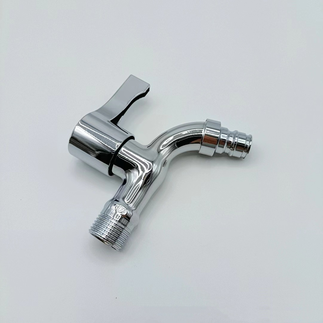 Manufacturer Direct Power Plated Stainless Steel Washing Machine Special Faucet 4 Minutes Quick Single Cold Water Faucet Specification drawing