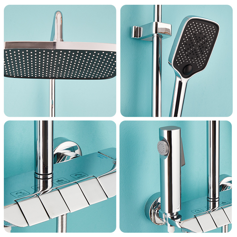 Shower Shower Set Manufacturers Brass Smart Button Shower For Sprinkler With Pressurized Shower Head Application Scenario