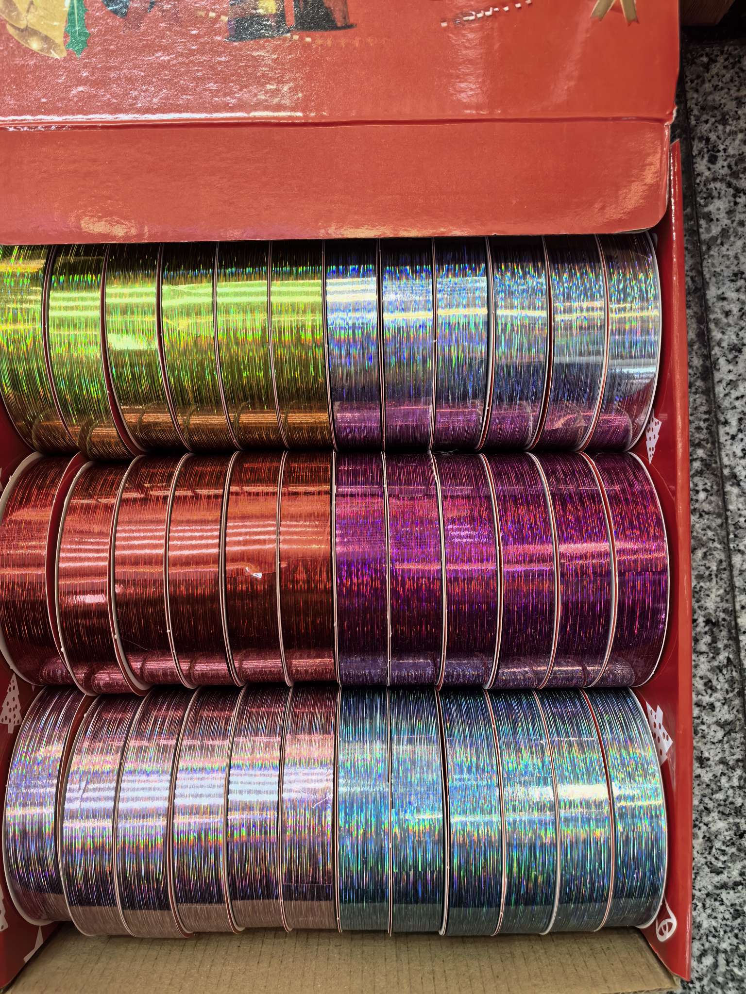 1.5cm*10m小彩带彩条喜庆节日氛围装扮渐变色光泽感复古风