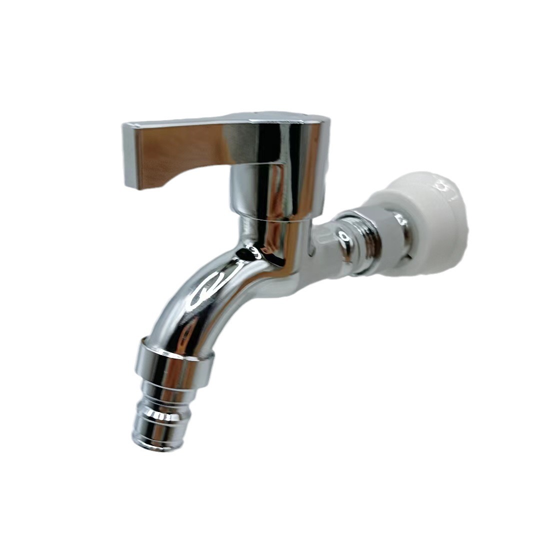 Manufacturer Direct Power Plated Stainless Steel Washing Machine Special Faucet 4 Minutes Quick Single Cold Water Faucet Item Picture