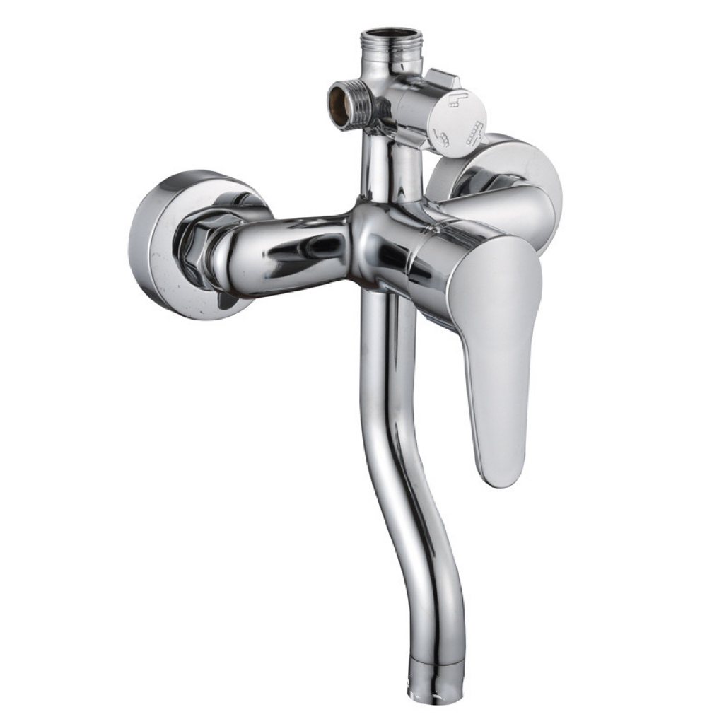 Source Factory Wholesale Precision Casting Electroplating Donald Duck Three Household Multi-Functional Hot And Cold Pressurized Shower Shower Set details Picture