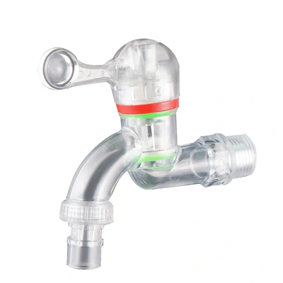 4 Points Transparent Explosion-Proof Plastic Water Nozzle Washing Machine Fast Open Faucet 6 Points Ceramic Valve Core Faucet Accessories Wholesale