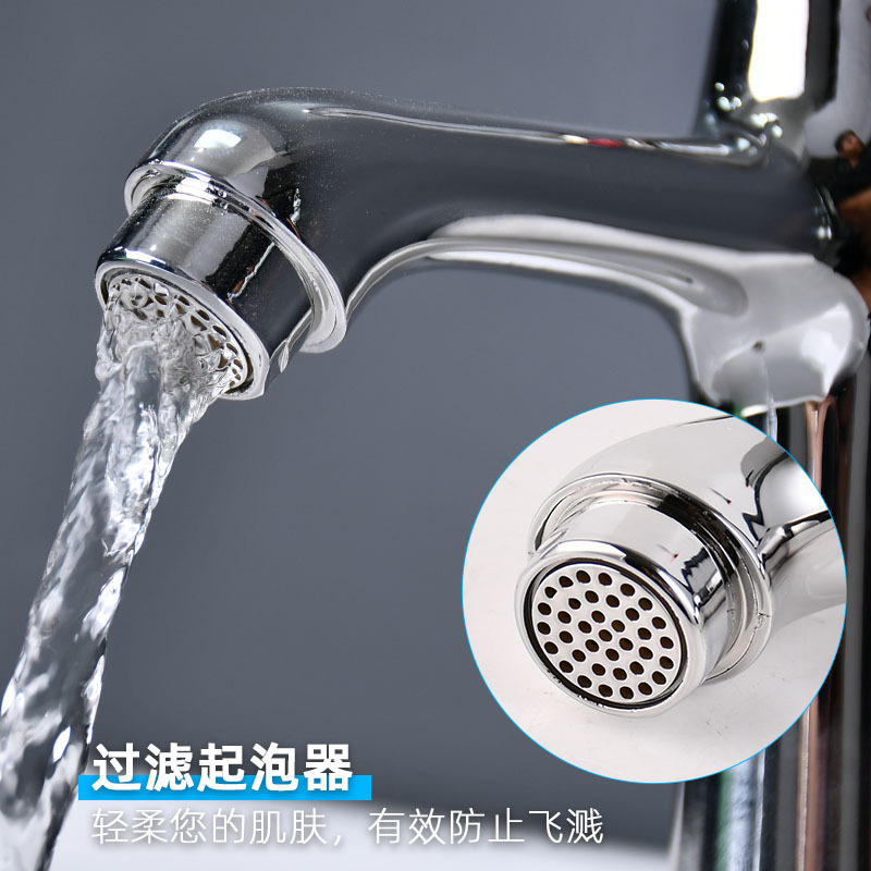 Manufacturers Wholesale Basin Single Hole Faucet Household Bathroom Wash Basin Single Cold Water Universal Faucet Application Scenario