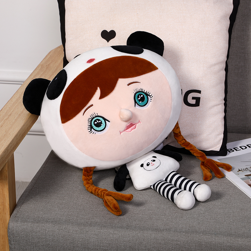 Super cute cartoon girl plush backpack details Picture
