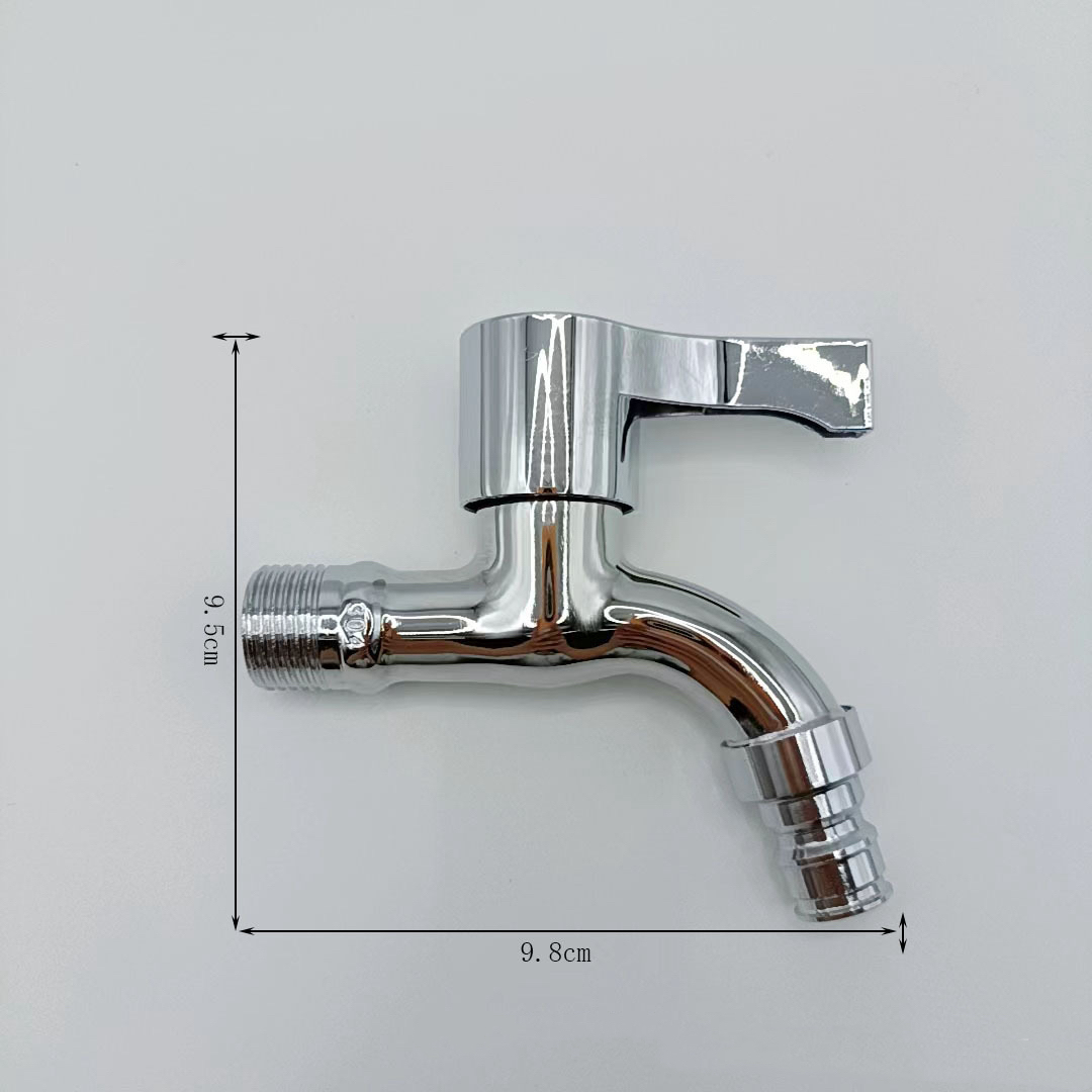 Manufacturer Direct Power Plated Stainless Steel Washing Machine Special Faucet 4 Minutes Quick Single Cold Water Faucet Application Scenario