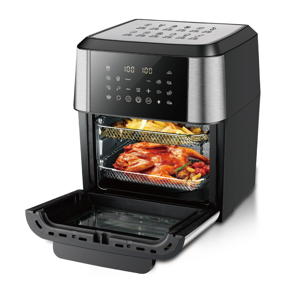 RAF European Standard cross-border air fryer 12L large-capacity multi-functional household electric fryer with visual intelligent touch screen and oil-free Specification drawing