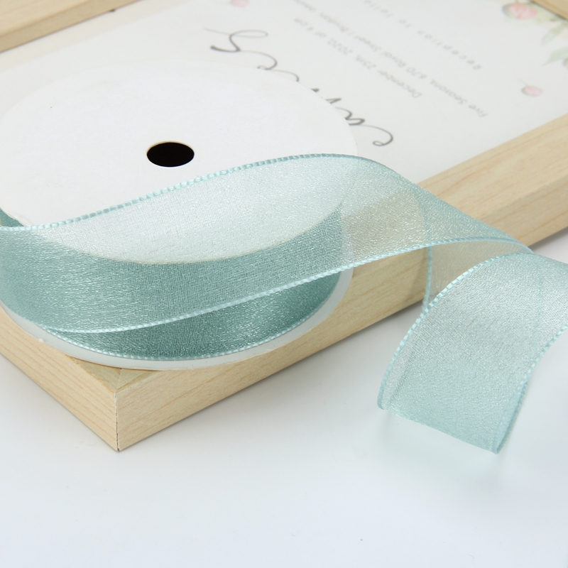 25mm wide-edge snow gauze ribbon flower gift packaging gauze ribbon DIY accessory decoration bow Item Picture