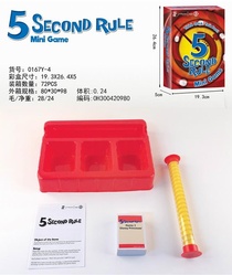 Cross-border hot English 5 SECOND RULE Mini Game5 second game English Name 5 card game puzzle toy