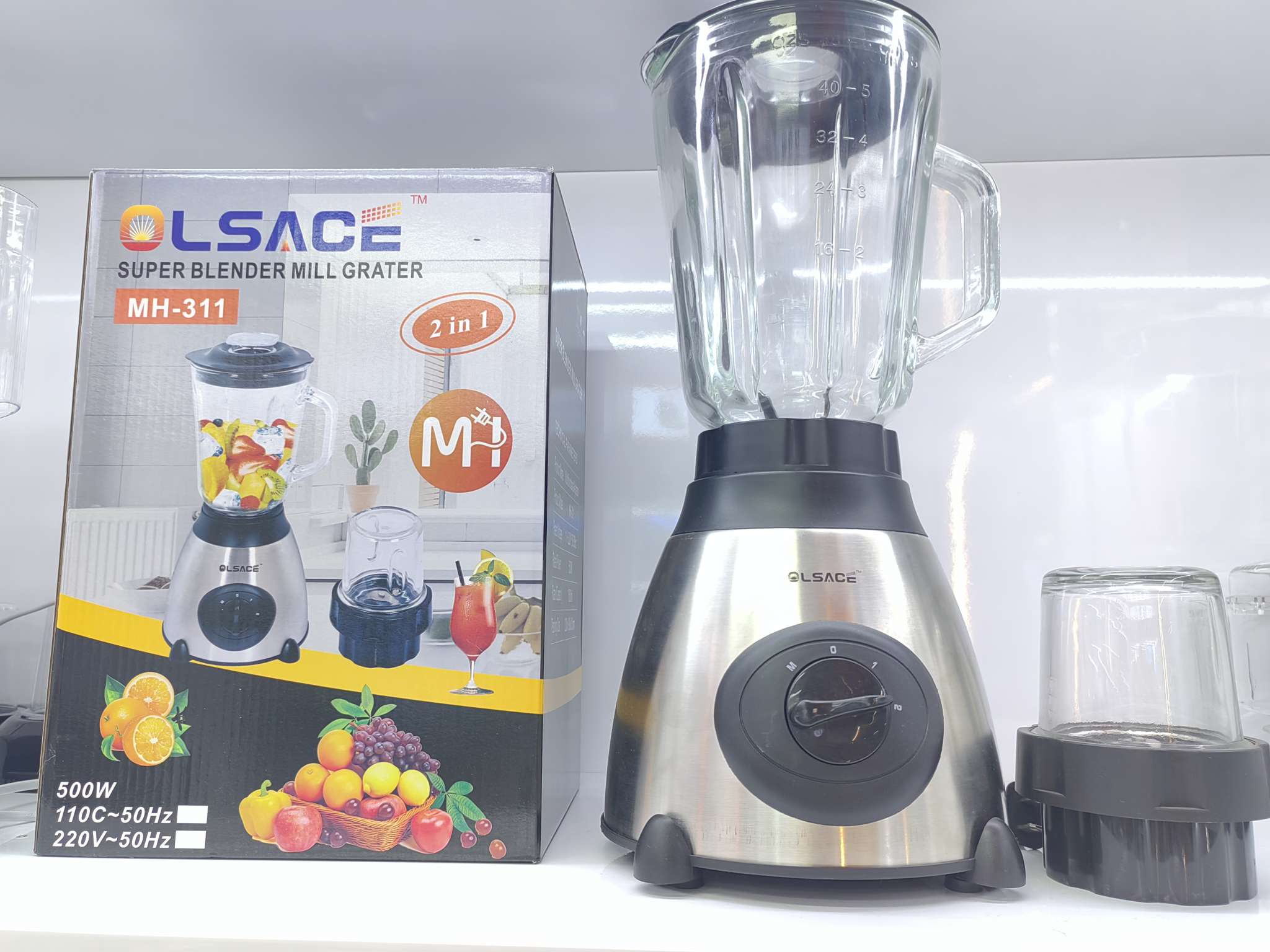 OLSACE 玻璃榨汁机 110V 现货 研磨杯 果汁机 