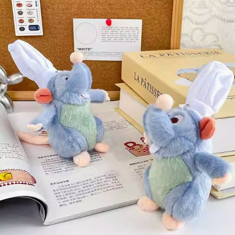 Plush toy, cute cooking mouse king, plush toy, schoolbag pendant, cartoon creative keychain, plush toy, mouse toy gift