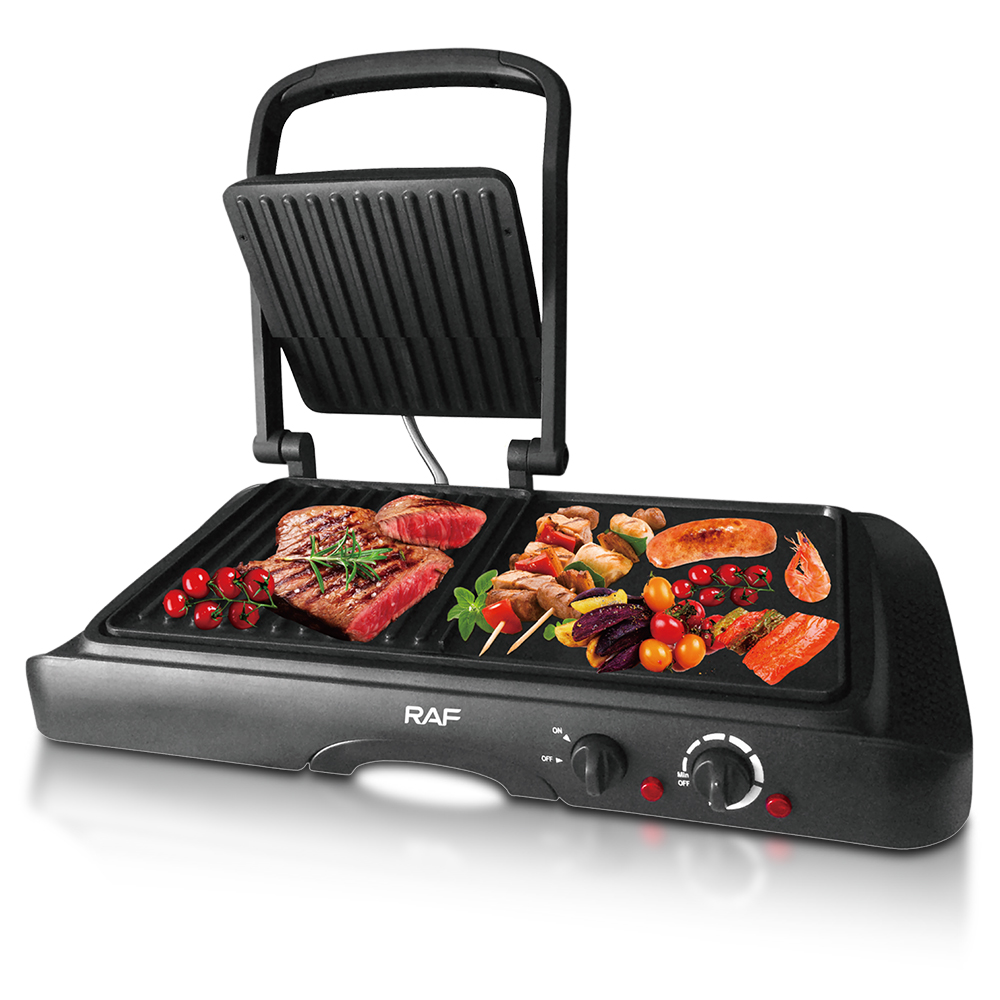 RAF European standard cross-border smokeless electric grill, household non-stick barbecue grill, teppanyaki steak grilling grill, multi-functional Application Scenario