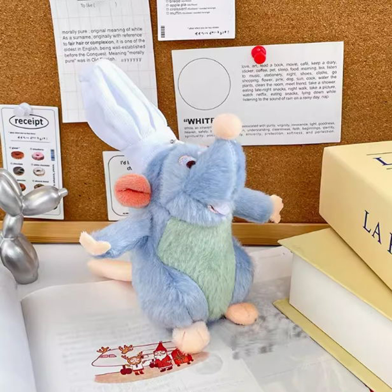 Plush toy, cute cooking mouse king, plush toy, schoolbag pendant, cartoon creative keychain, plush toy, mouse toy gift details Picture