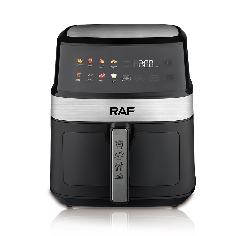 RAF European standard cross-border air fryer, large capacity 8L multi-functional household electric fryer, visual intelligent touch screen, oil-free R.5343 Specification image