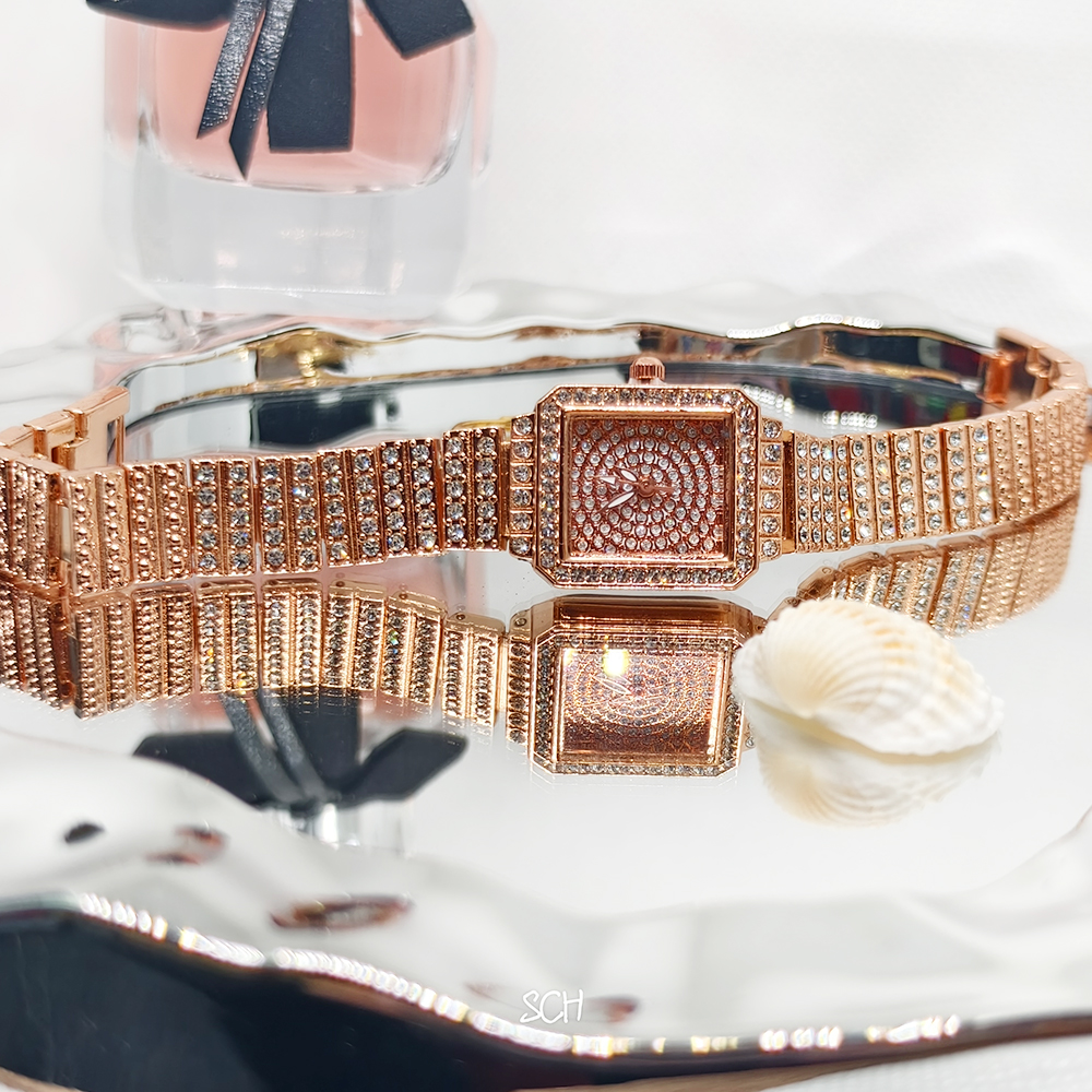 Steel Belt Fashion Leisure Compact Set Steel Belt Watch New Star Watch Women's Watch Wholesale Round Square Specification drawing