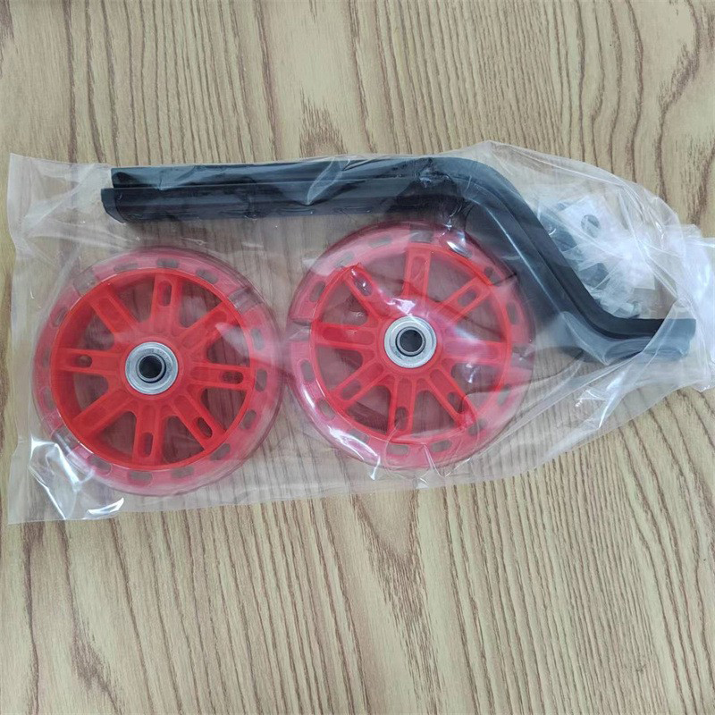 230216童车闪光辅助轮儿童自行车辅助轮配件支架可调童车轮子小平衡闪光轮详情14