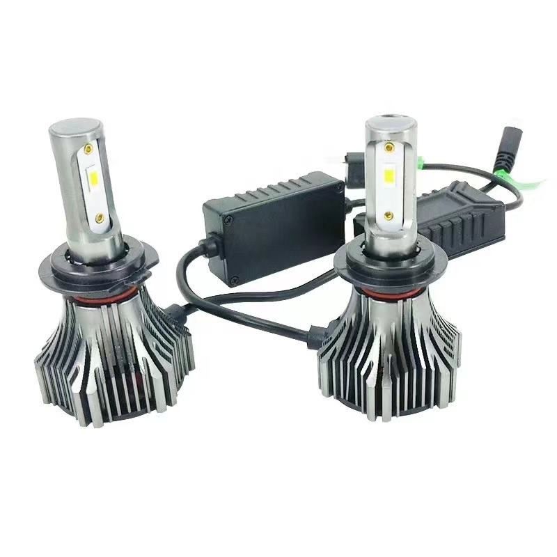 Automotive LED headlights, 60W high beams, H4H7 spotlights, wide-voltage truck lights, automobiles Item Picture