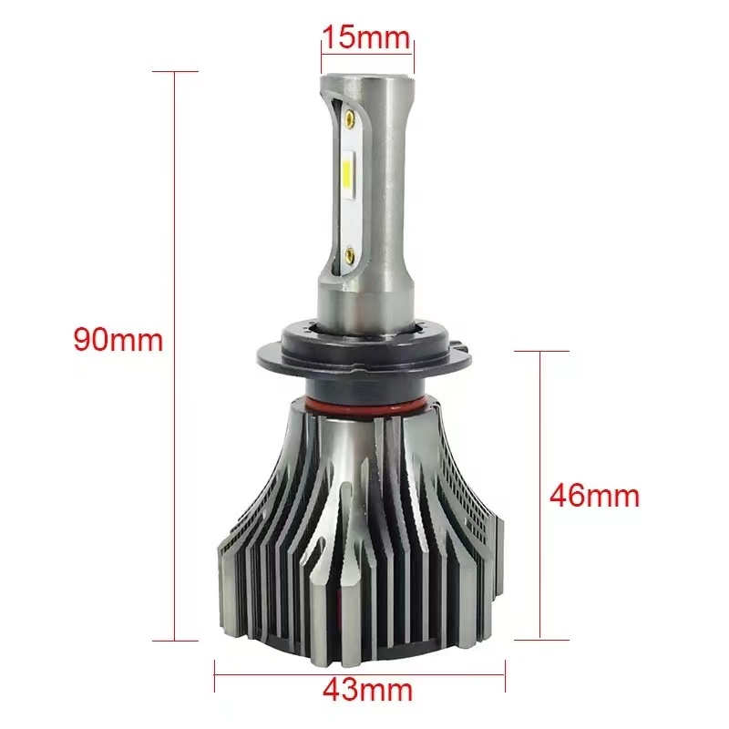 Automotive LED headlights, 60W high beams, H4H7 spotlights, wide-voltage truck lights, automobiles Specification image