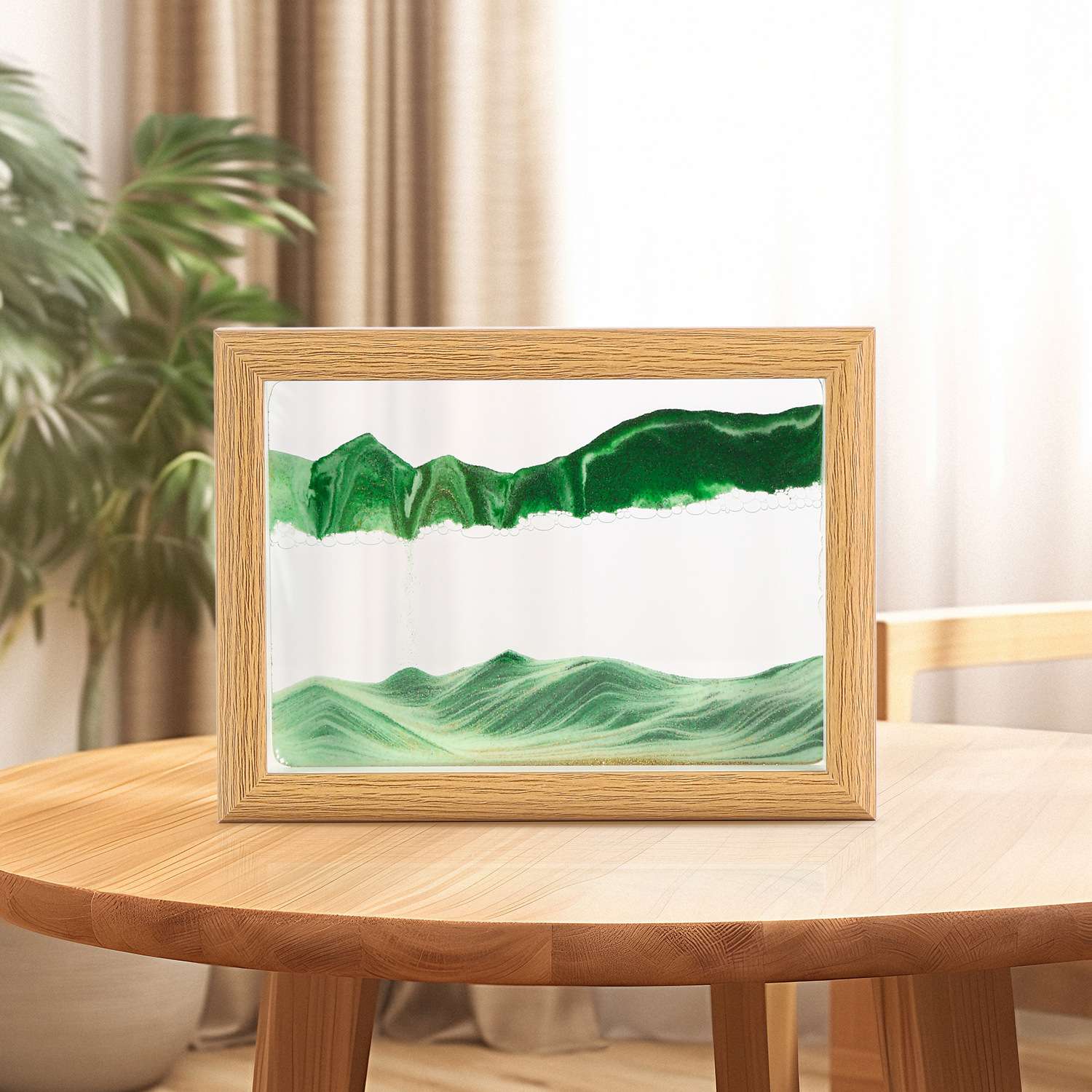创意实木相框流沙画摆件3d立体解压沙漏高档商务家居装饰品 详情图7