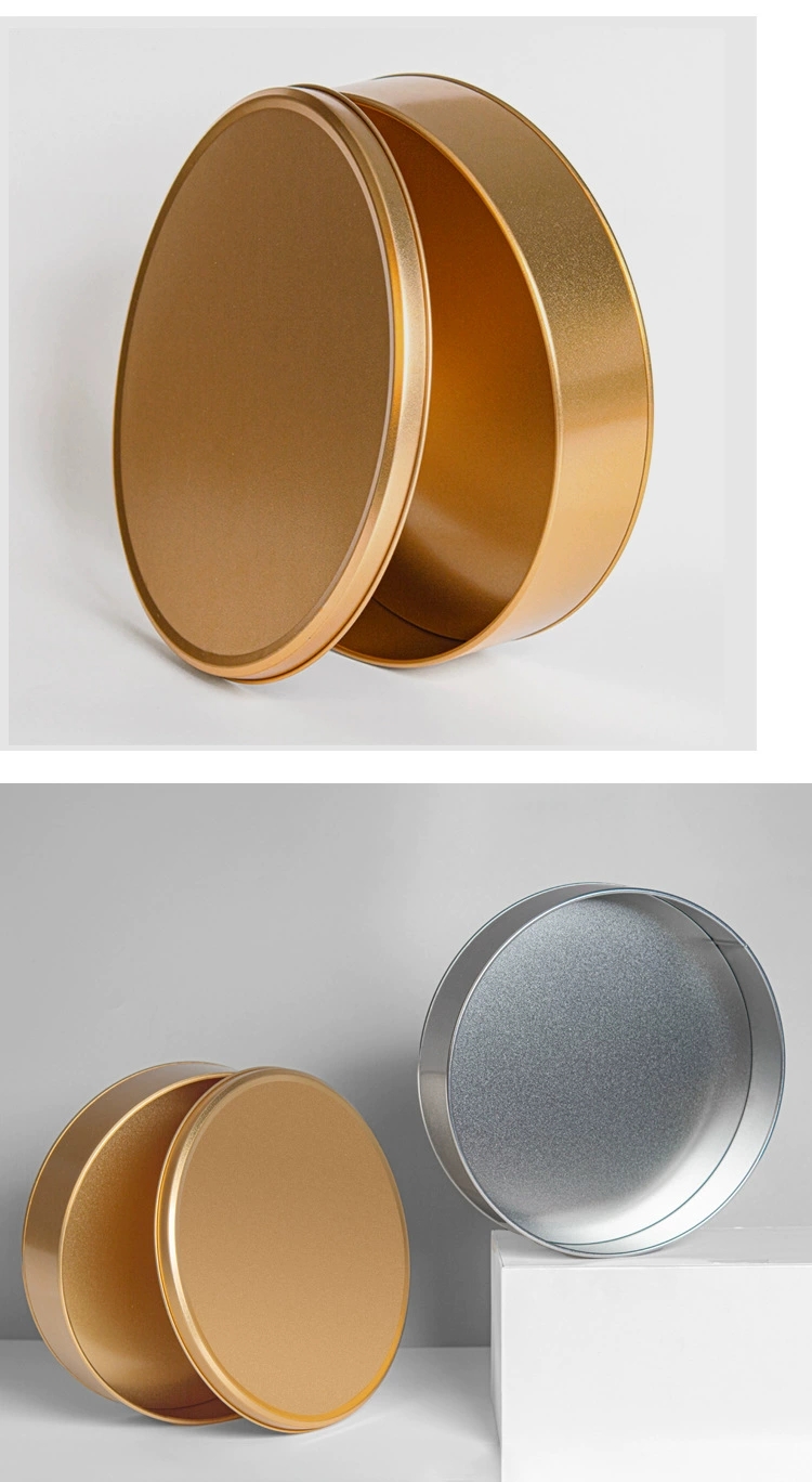 大号圆形马口铁盒子蛋糕甜品喜糖收纳铁盒23圆形大号铁盒子大号饼干甜点糖果包装礼盒圆形铁盒子批发详情6