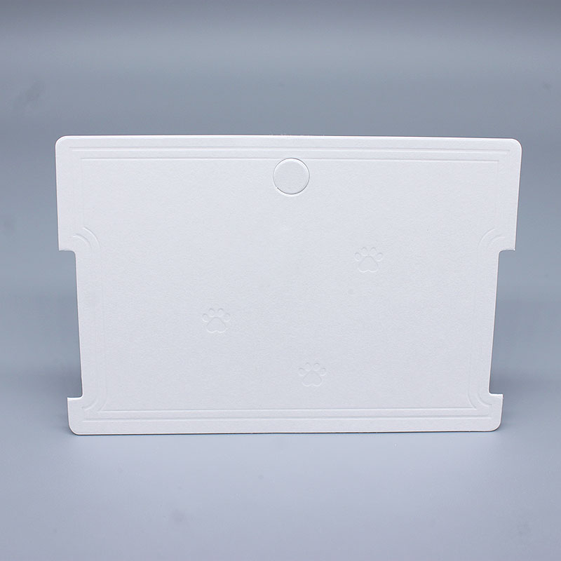 Factory direct sales of packaging accessories, bracelets, cards, special white card, cardboard, Korean version, universal blank, 8.9*6cm, in stock, 100 pieces per auction Specification image