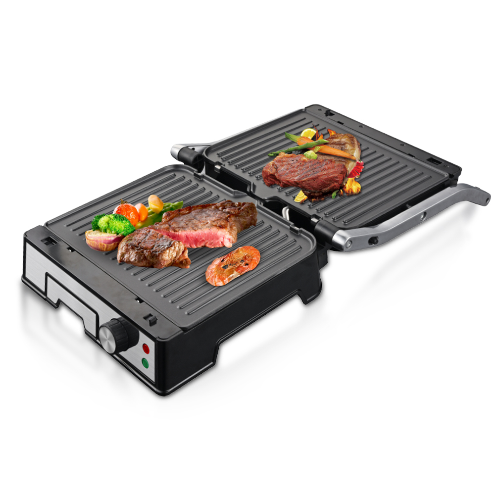 RAF Cross-border European-style home Panini Machine, sandwich machine, breakfast machine, Barbecue and sausage machine, hamburger and steak machine, R.2687 Application Scenario