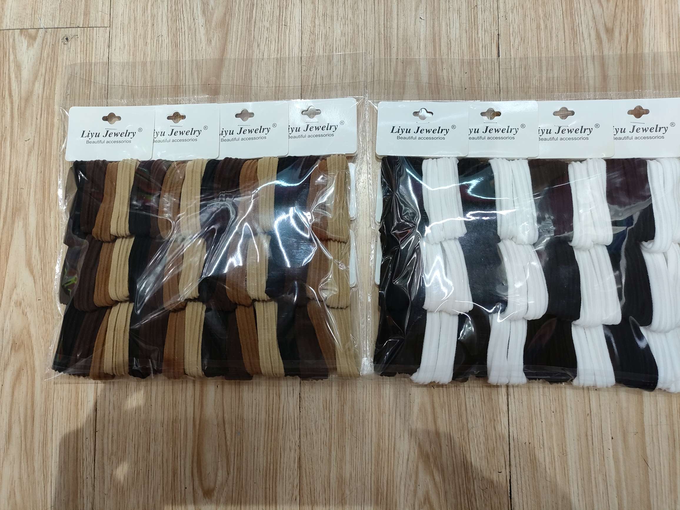 饰品新款发饰头饰发圈头绳皮筋设计 独特时尚电话绳发圈大肠发圈女生日常配饰发白底实物图