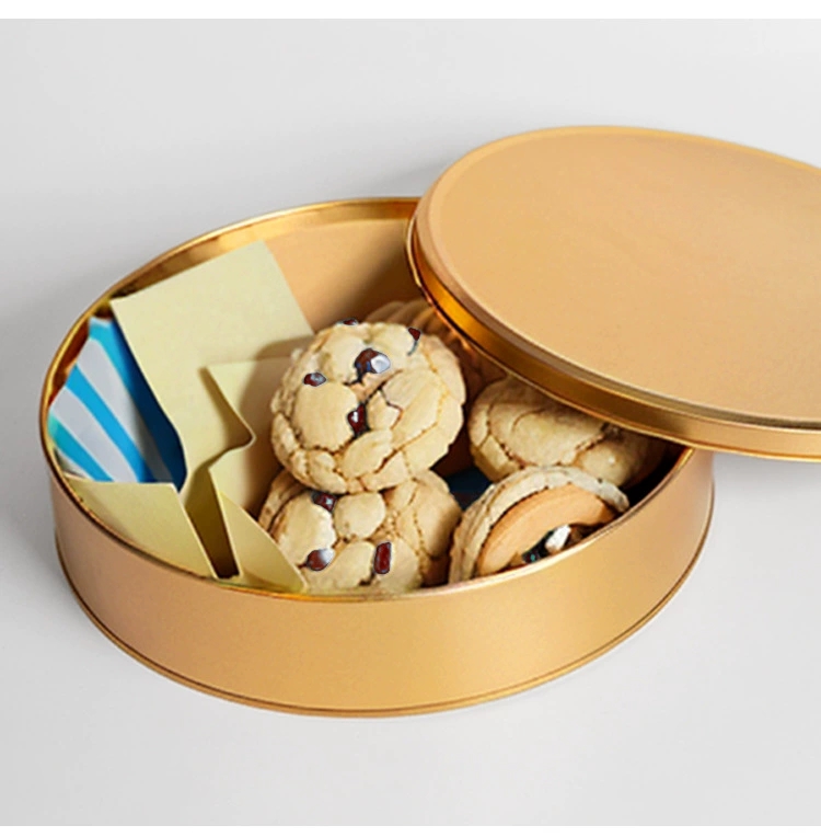 大号圆形马口铁盒子蛋糕甜品喜糖收纳铁盒23圆形大号铁盒子大号饼干甜点糖果包装礼盒圆形铁盒子批发详情3
