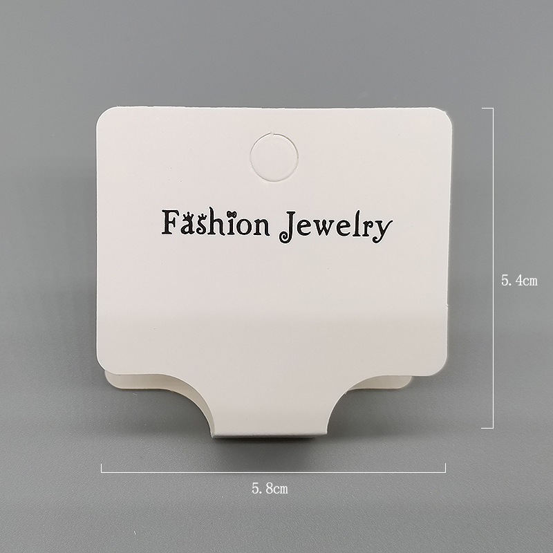 Factory direct sales of packaging accessories, necklaces, bracelets, leather bands, leather rings, folded hanging cards, white cards, cardboard, universal and popular. Folded size: 5.8*5.4cm. In stock: 100 yuan per purchase Specification image