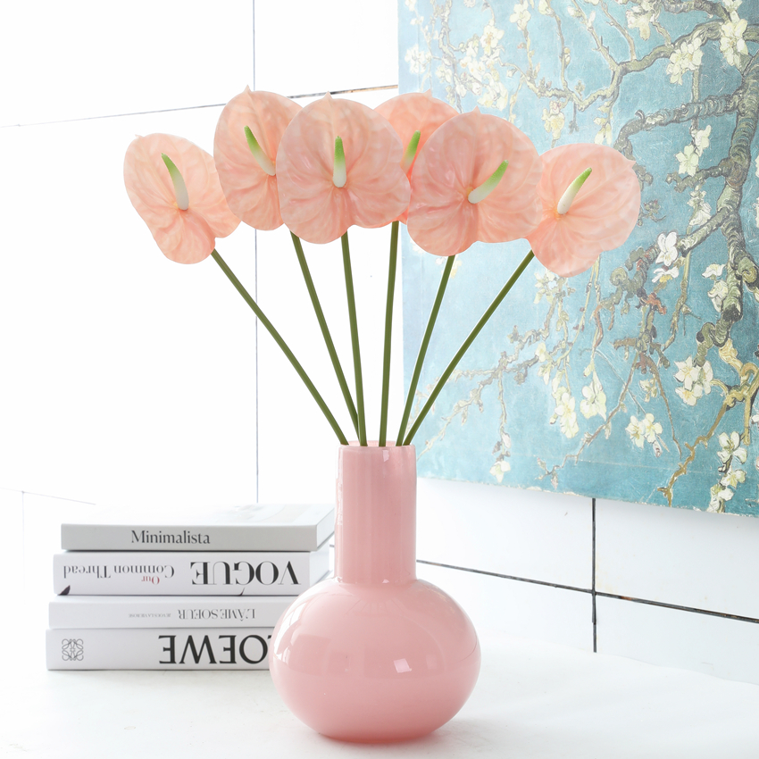 Artificial flower green palm, flower arrangement palm, flower adhesive tape, artificial flower, home and hotel model room decoration, artificial flower wholesale