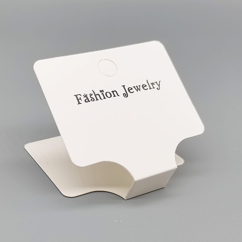 Factory direct sales of packaging accessories, necklaces, bracelets, leather bands, leather rings, folded hanging cards, white cards, cardboard, universal and popular. Folded size: 5.8*5.4cm. In stock: 100 yuan per purchase pic 6