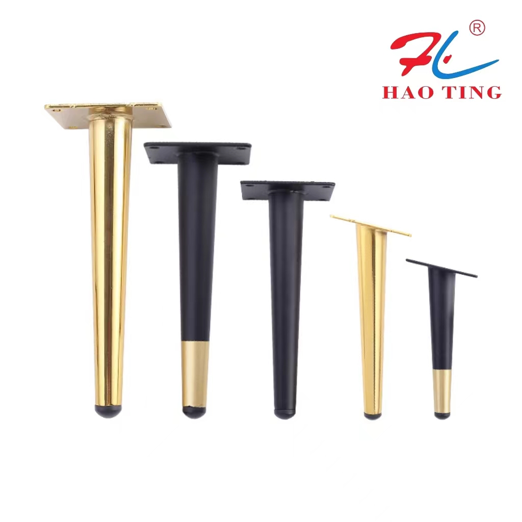 Spinal canal feet, conical feet, metal furniture cabinet feet, support legs, dressing table feet, conical feet, sofa feet, inclined feet, conical round pipe feet, table feet, hardware feet full figure