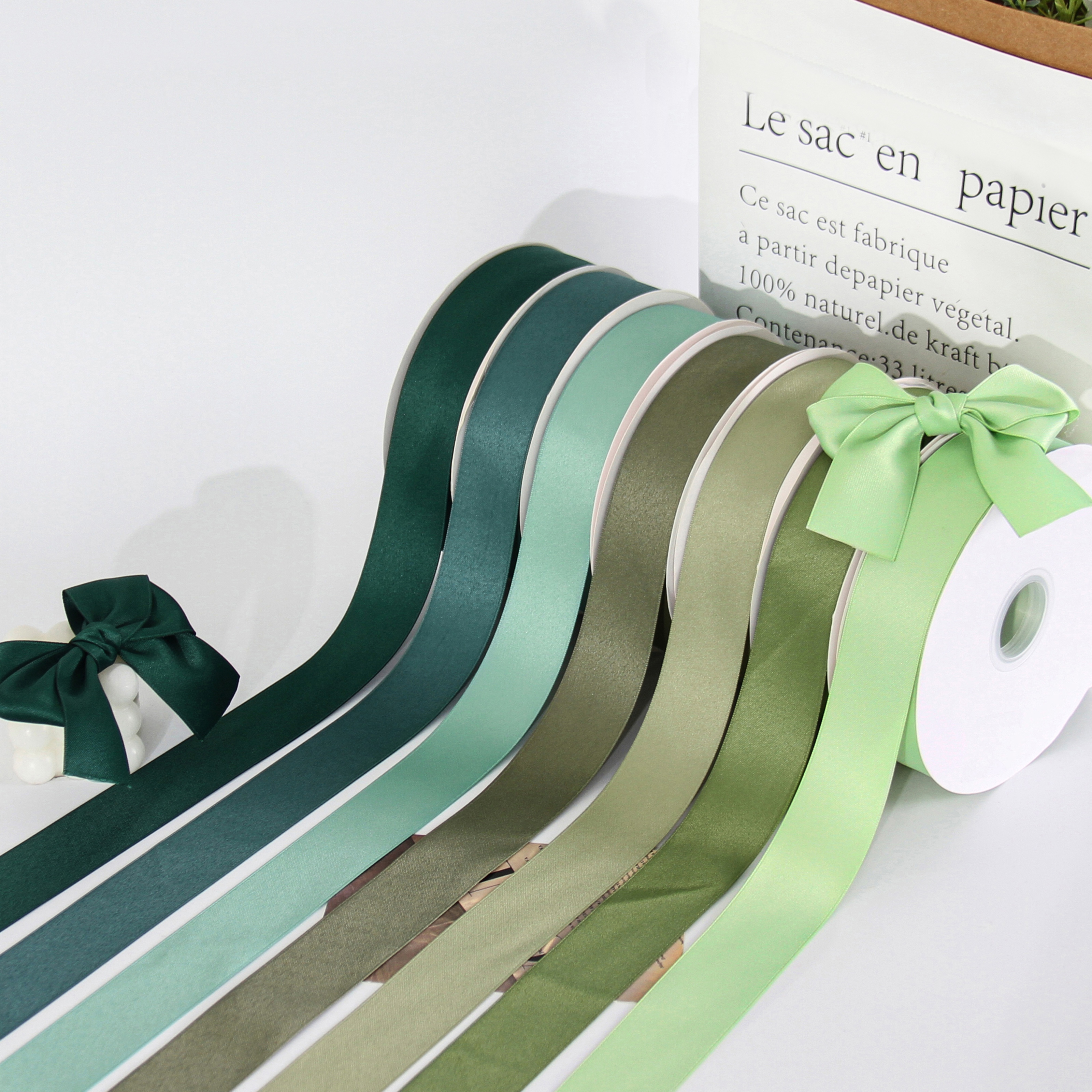 Korean double-sided polyester-cotton ribbons, webbing, bows, ribbons, DIY webbing, hair accessories, diy pendants, gift packaging, shoes, flower hats, ribbons, clothing materials, clothing accessories, lace, flower packaging, ribbons, cakes, gift boxes, straps Item Picture