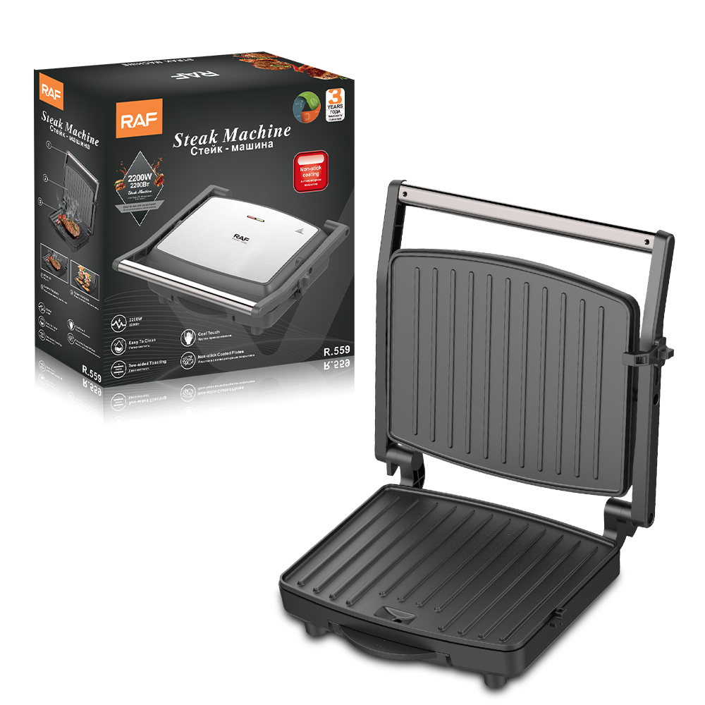 RAF European Standard cross-border household multi-functional grill, steak machine, breakfast machine, sandwich machine, toaster R.559 details Picture