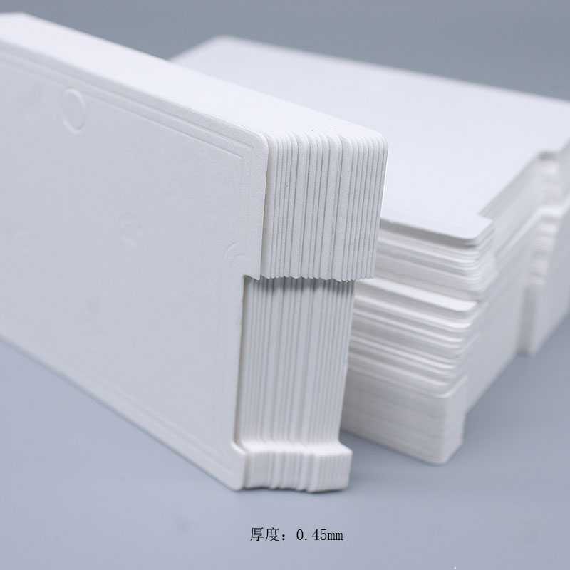 Factory direct sales of packaging accessories, bracelets, cards, special white card, cardboard, Korean version, universal blank, 8.9*6cm, in stock, 100 pieces per auction Application Scenario