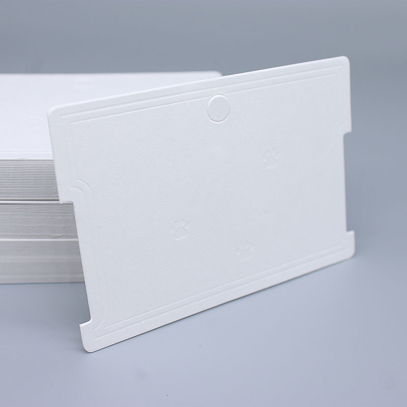 Factory direct sales of packaging accessories, bracelets, cards, special white card, cardboard, Korean version, universal blank, 8.9*6cm, in stock, 100 pieces per auction details Picture