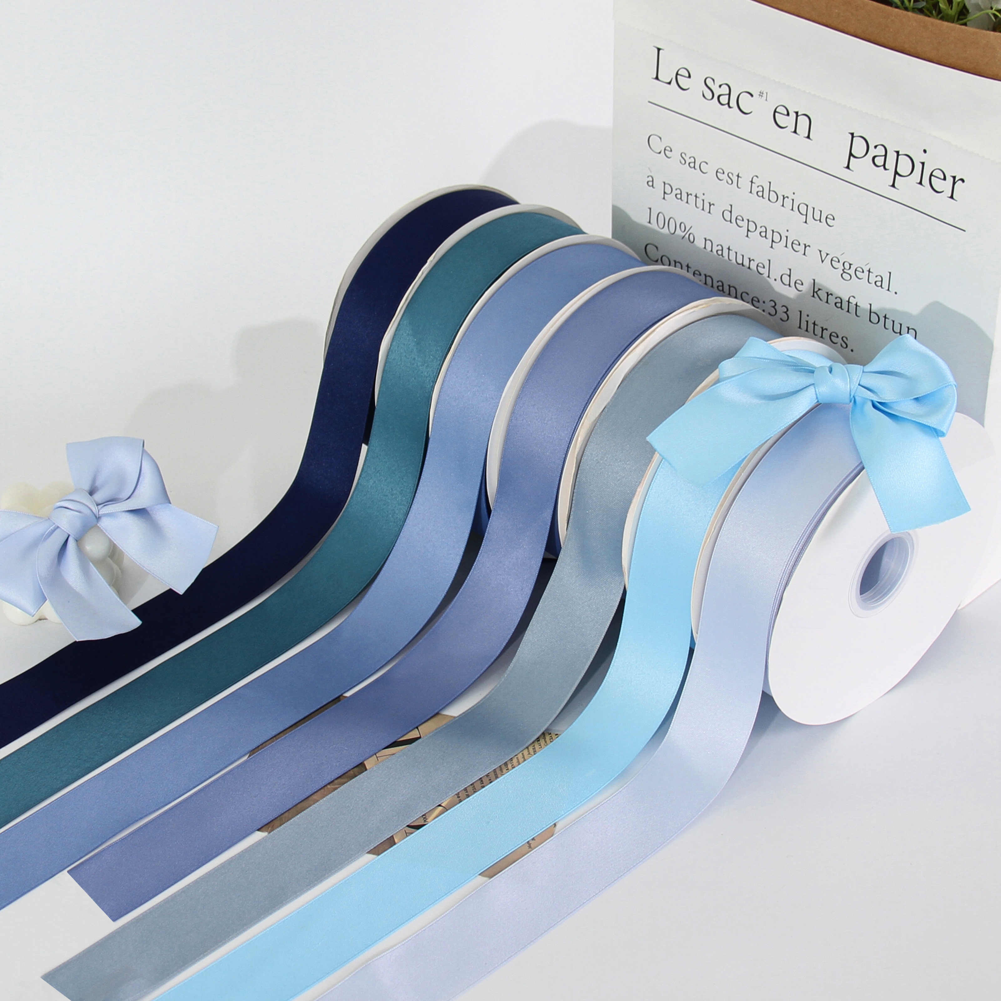 Korean double-sided polyester-cotton ribbons, webbing, bows, ribbons, DIY webbing, hair accessories, diy pendants, gift packaging, shoes, flower hats, ribbons, clothing materials, clothing accessories, lace, flower packaging, ribbons, cakes, gift boxes, straps Specification image