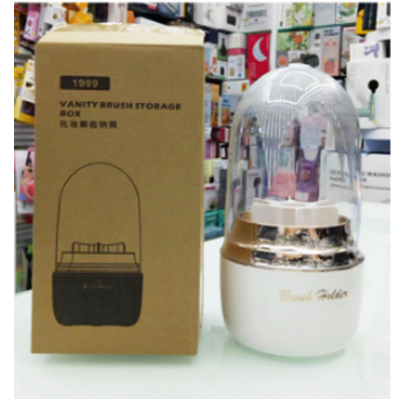 Rotating makeup brush storage cylinder, dressing table brush bucket, desktop makeup brush, lipstick dust-proof pen holder, file box