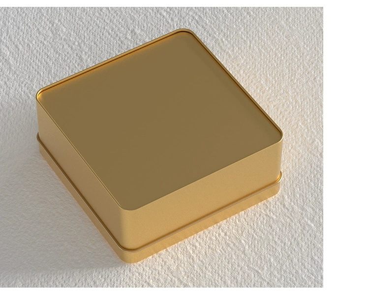 新款正方形马口铁盒12方形铁盒子喜糖果饼干茶叶蛋糕收纳包装磨砂中号正方形铁盒子现货批发详情6