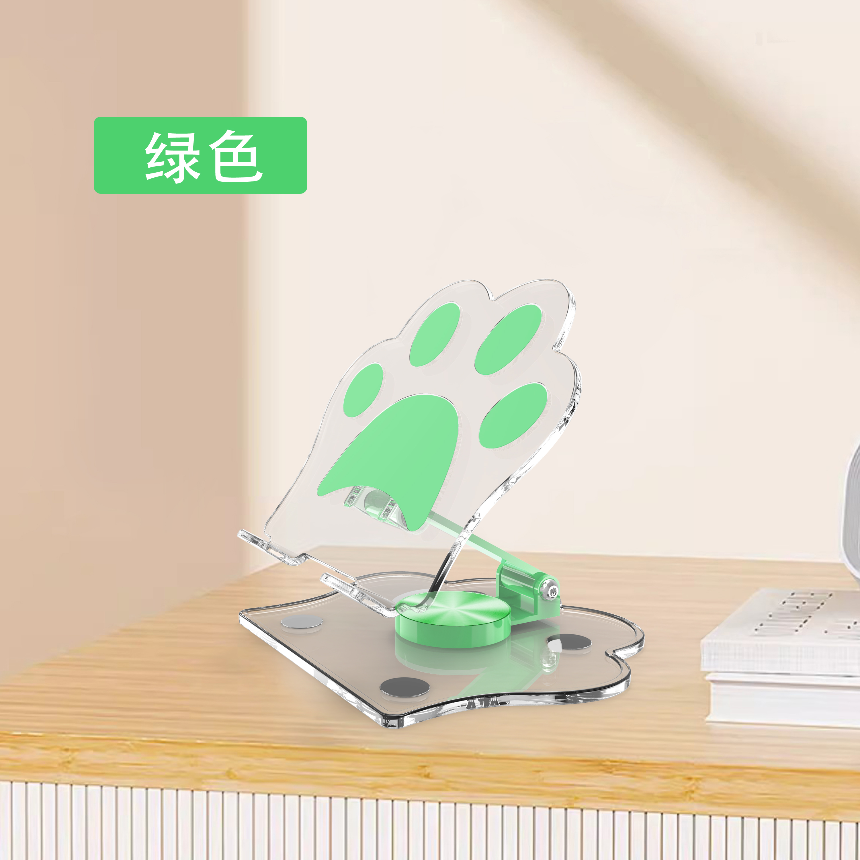 Cat paw stand, mobile phone stand, tablet stand, universal rotating stand for mobile phones and tablets, cute, simple, small and portable stand details Picture