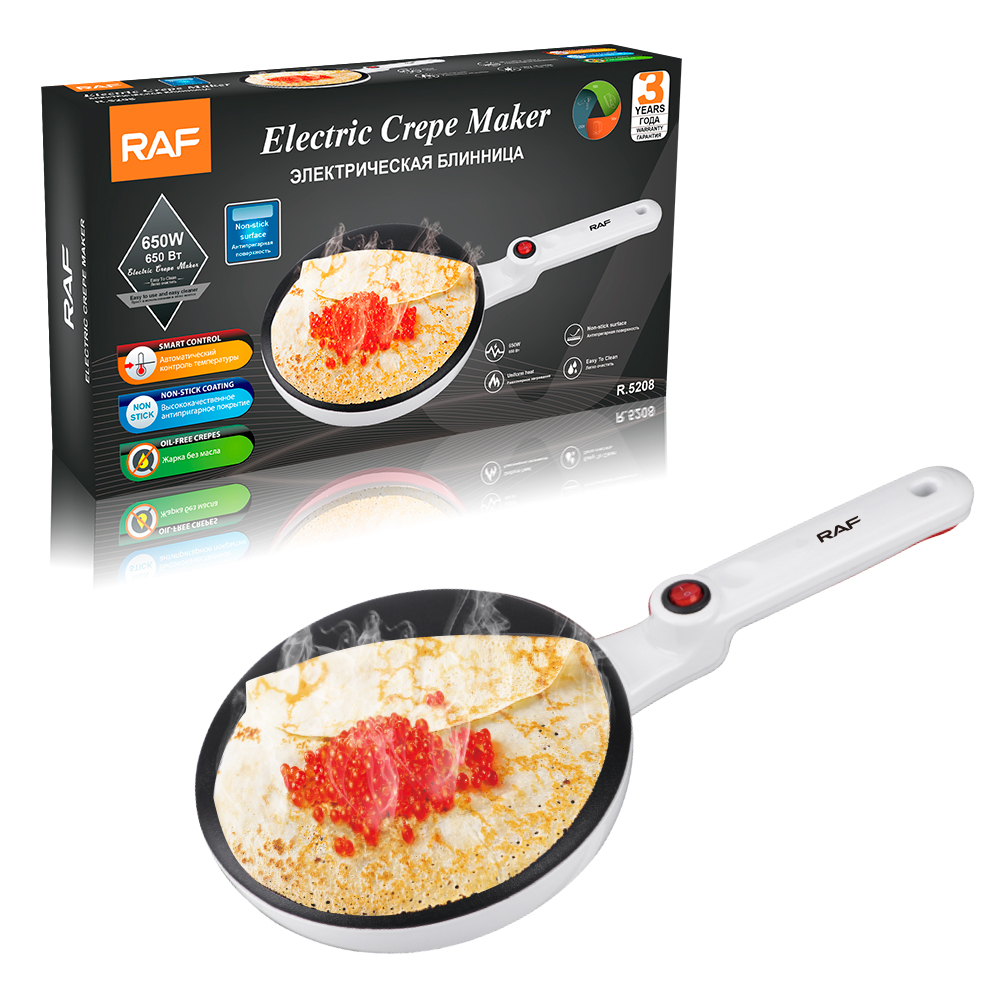 RAF European-style pancake machine, spring pancake griddle, spring roll wrappers, multi-functional household pancake pan, baking pan, electric pancake griddle pic 7